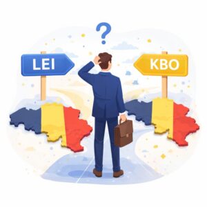 Différence entre le code LEI et le numéro KBO pour les entreprises en Belgique
