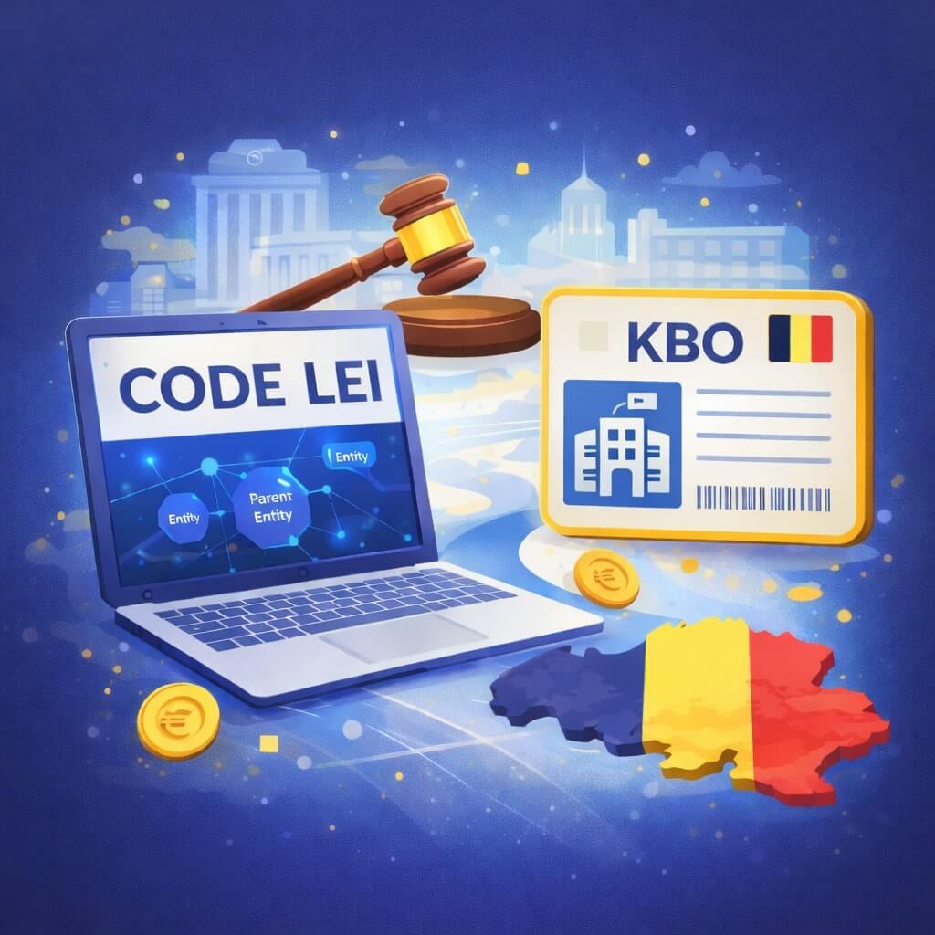 Relation entre le code LEI et le numéro KBO pour les entreprises belges